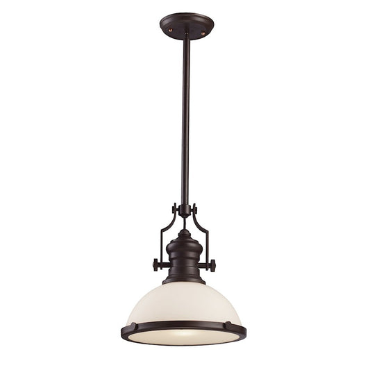1 Light Dome Metal Pendant