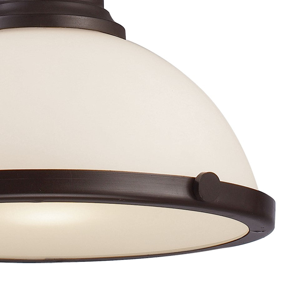 1 Light Dome Metal Pendant