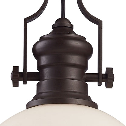 1 Light Dome Metal Pendant