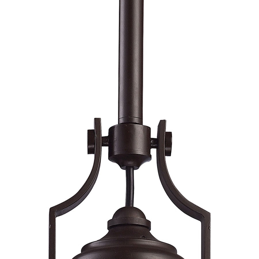 1 Light Dome Metal Pendant