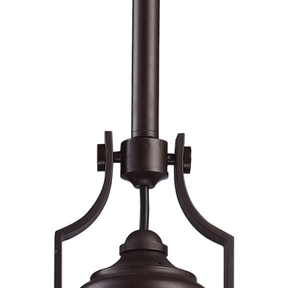 1 Light Dome Metal Pendant