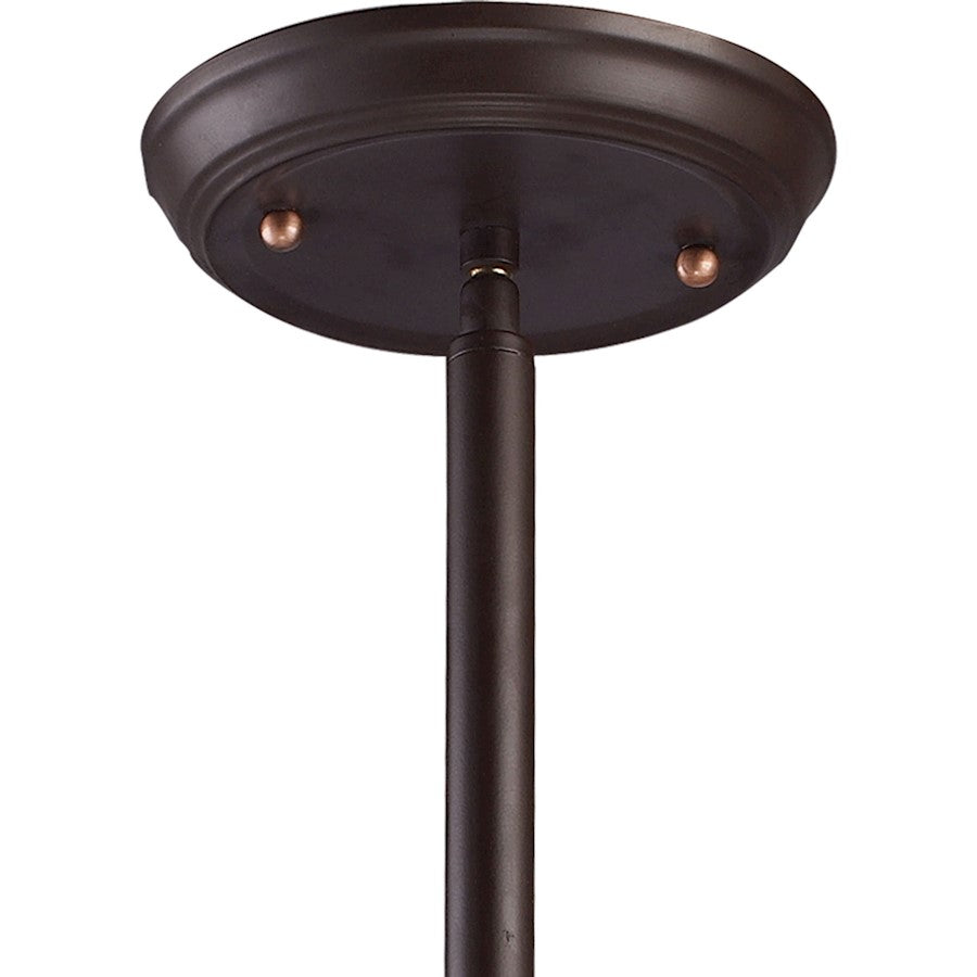 1 Light Dome Metal Pendant