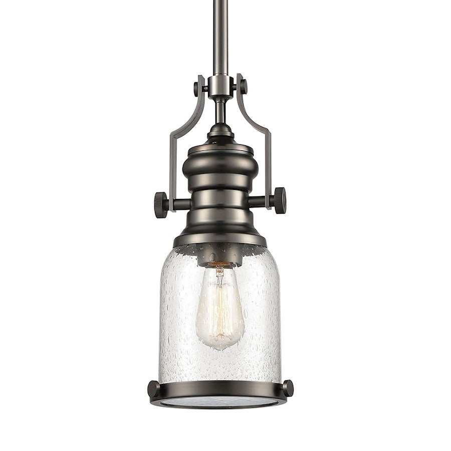 ELK Lighting Chadwick 1-Light Mini Pendant, Ribbed
