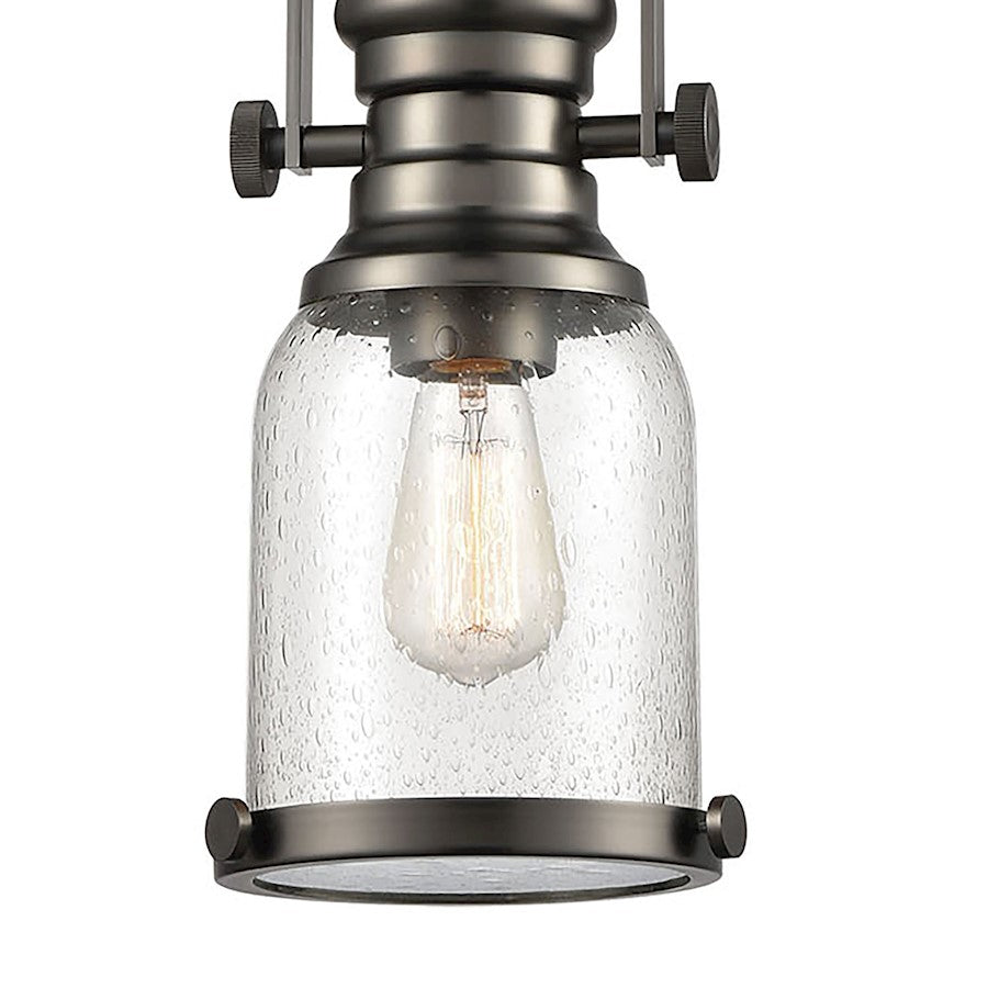 ELK Lighting Chadwick 1-Light Mini Pendant, Ribbed