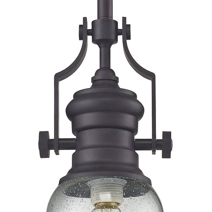 ELK Lighting Chadwick 1-Light Mini Pendant, Seeded