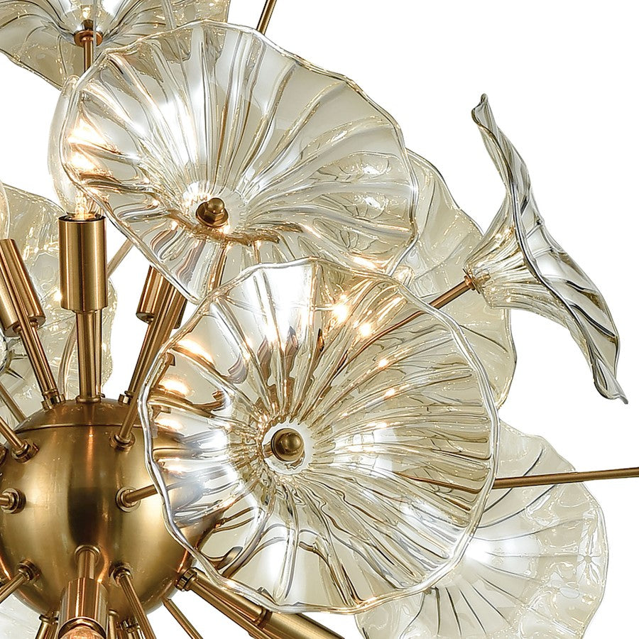 12 Light Chandelier, Clear