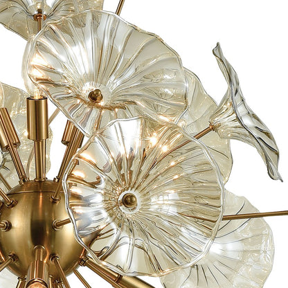 12 Light Chandelier, Clear