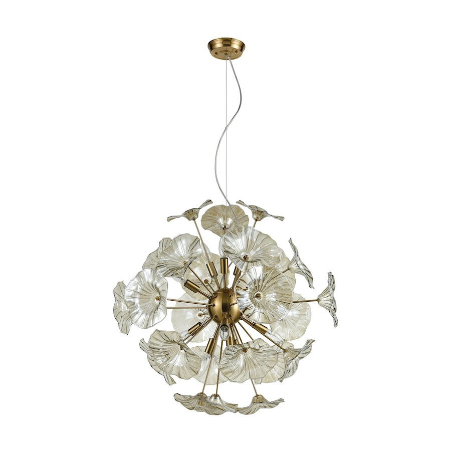 12 Light Chandelier, Clear
