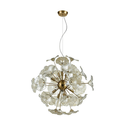 12 Light Chandelier, Clear