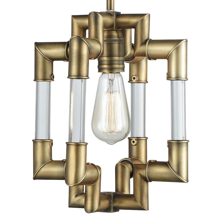 1 Light Mini Pendant, Brass