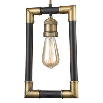 1 Light Mini Pendant, Brass and Bronze