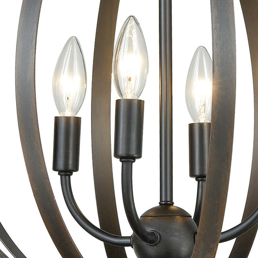 Duvoux Chandelier, Oil Rubbed Bronze
