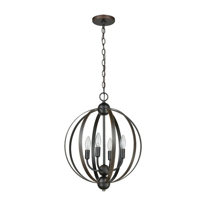 Duvoux Chandelier, Oil Rubbed Bronze