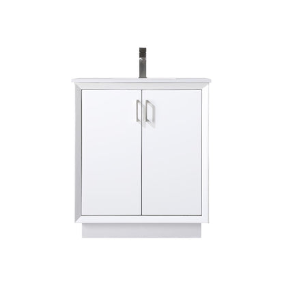 30 Inch SIngle Bathroom Vanity In White