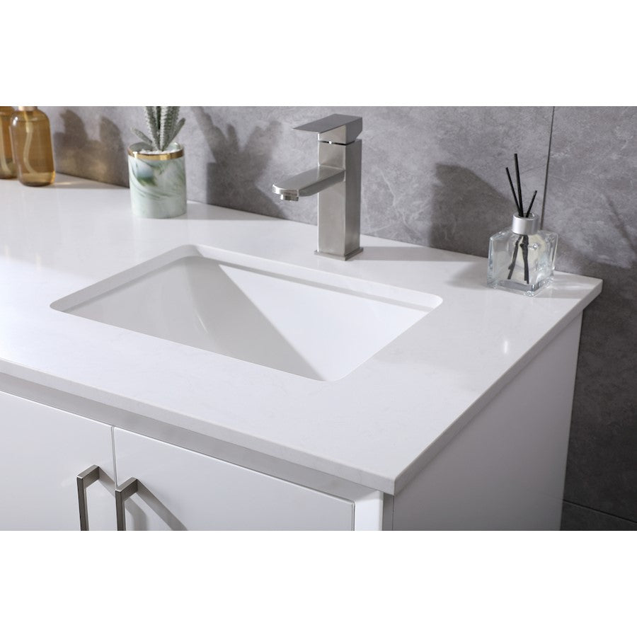 60 Inch Double Bathroom Vanity In White