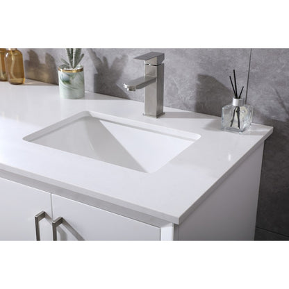 60 Inch Double Bathroom Vanity In White