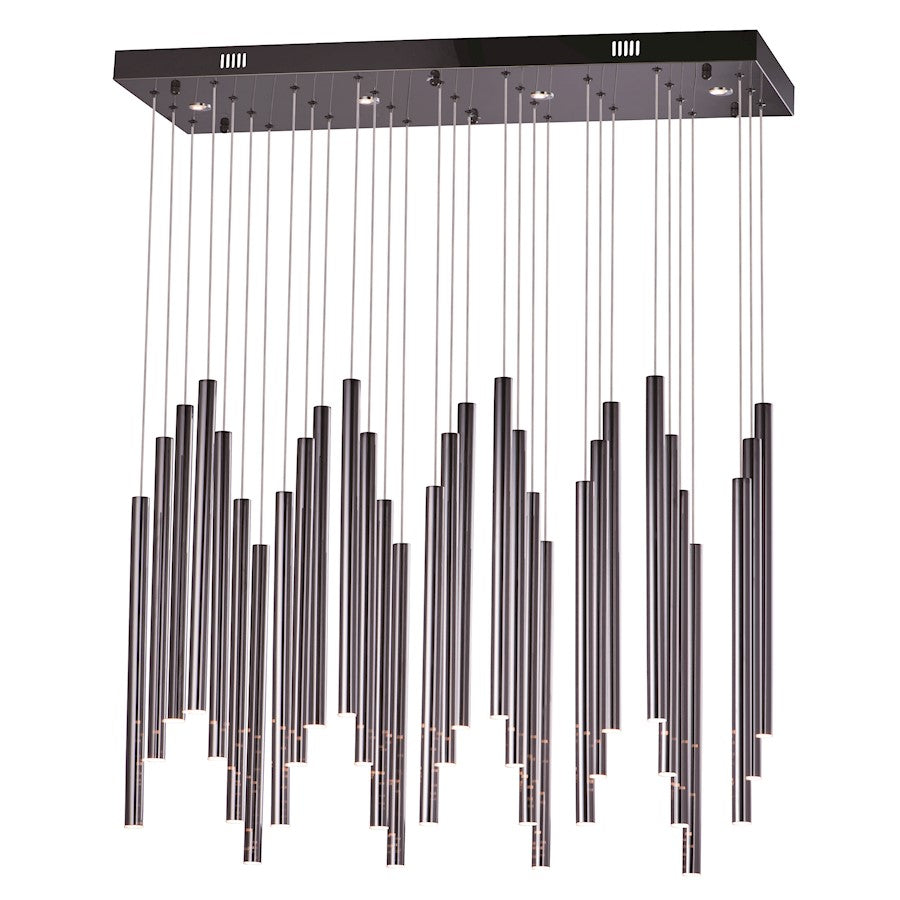 ET2 Lighting Flute Pendant, Black Chrome