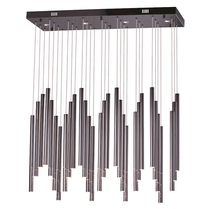 ET2 Lighting Flute Pendant, Black Chrome
