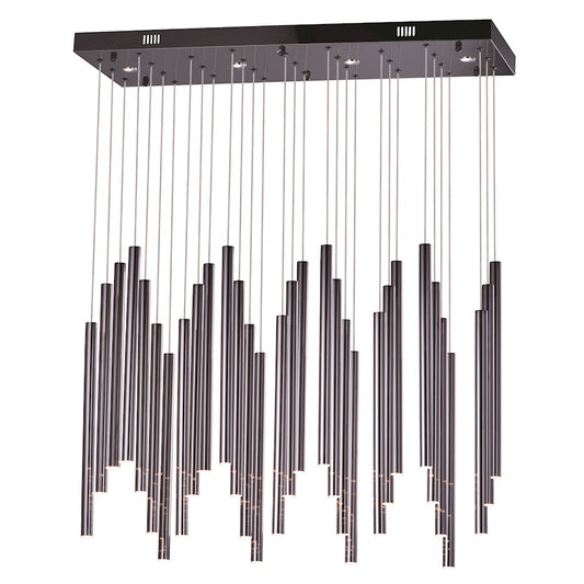 ET2 Lighting Flute Pendant, Black Chrome