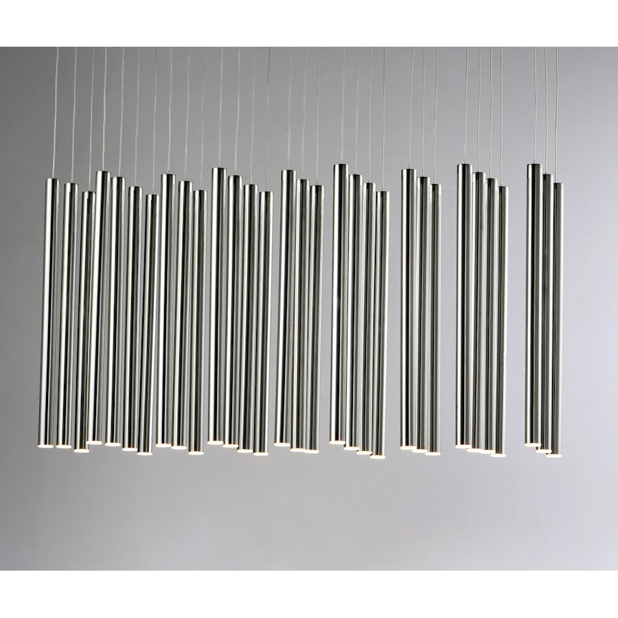 ET2 Lighting Flute Pendant, Black Chrome