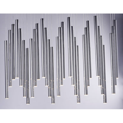 ET2 Lighting Flute Pendant, Black Chrome