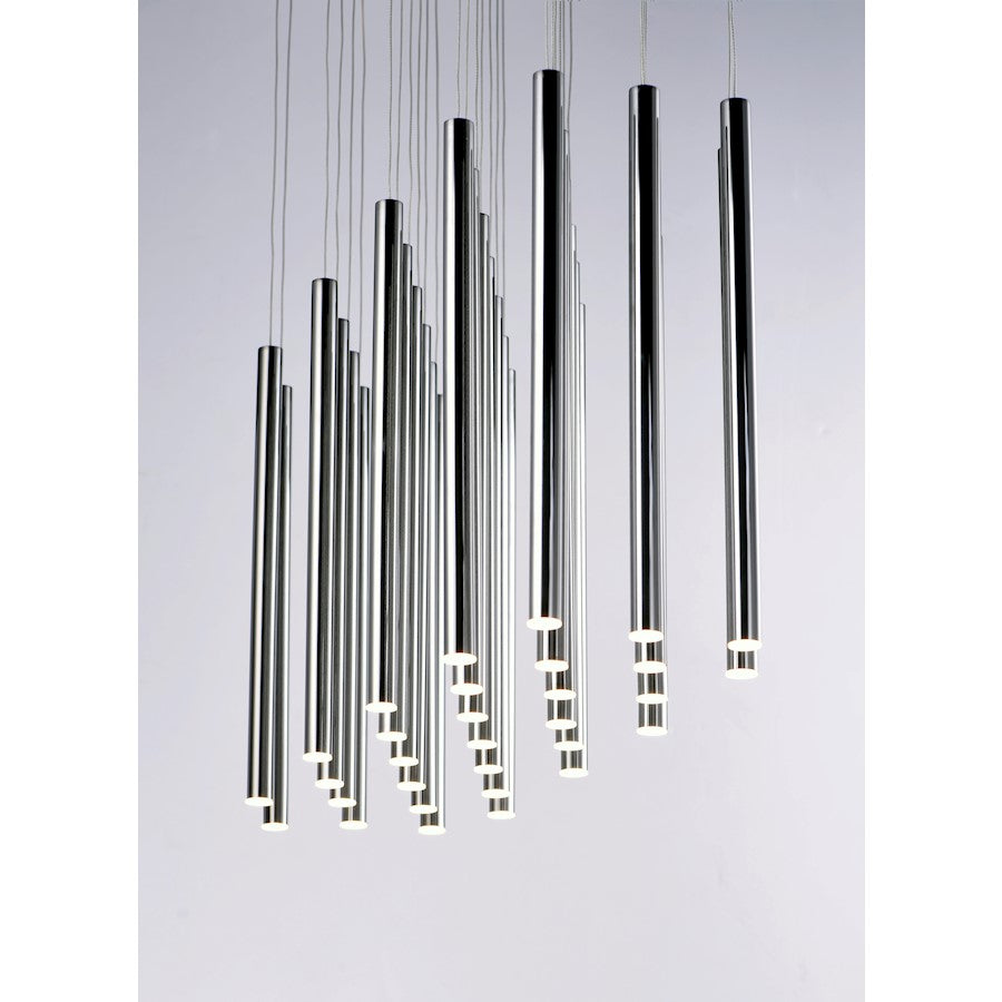 ET2 Lighting Flute Pendant, Black Chrome