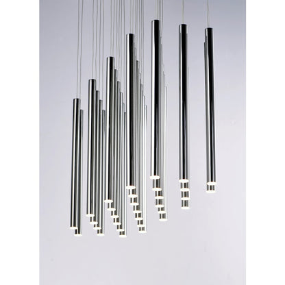 ET2 Lighting Flute Pendant, Black Chrome