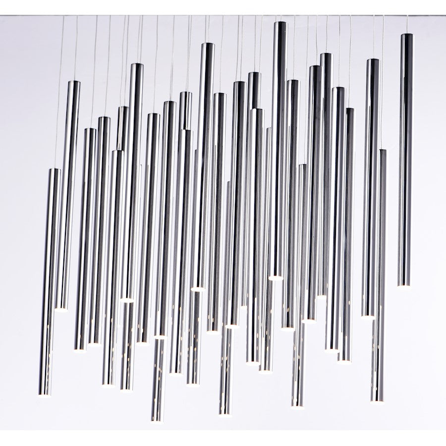 ET2 Lighting Flute Pendant, Black Chrome