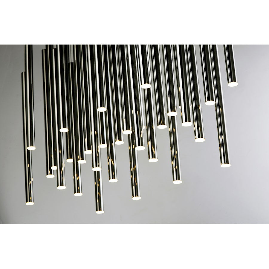 ET2 Lighting Flute Pendant, Black Chrome