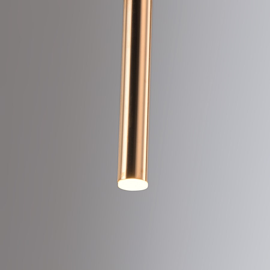 ET2 Lighting Flute Mini Pendant in Rose Gold