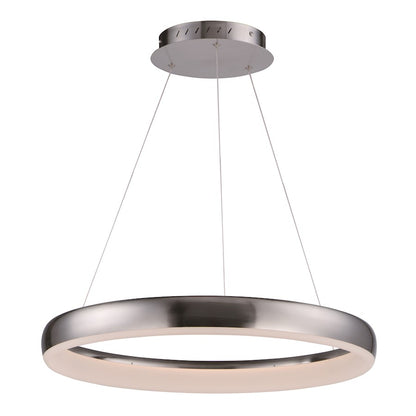 ET2 Lighting Innertube-Single Pendant, 28W, Satin Nickel