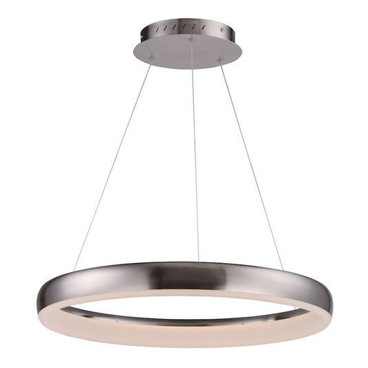 ET2 Lighting Innertube-Single Pendant, 28W, Satin Nickel