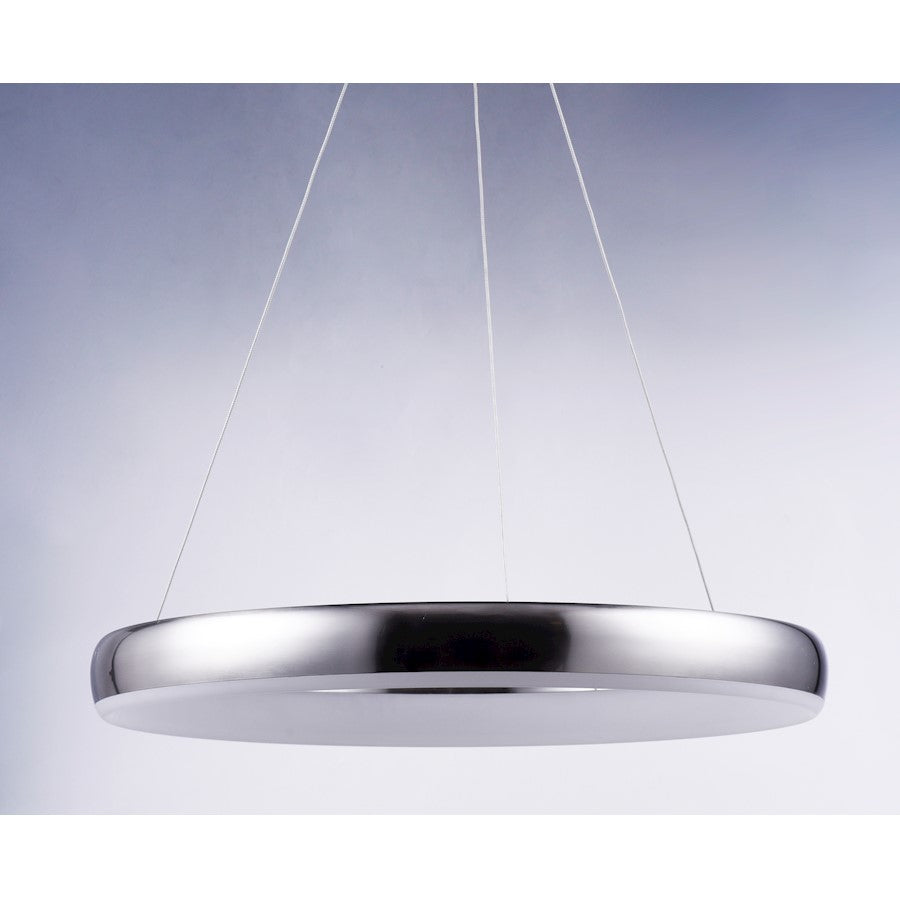 ET2 Lighting Innertube-Single Pendant, 28W, Satin Nickel