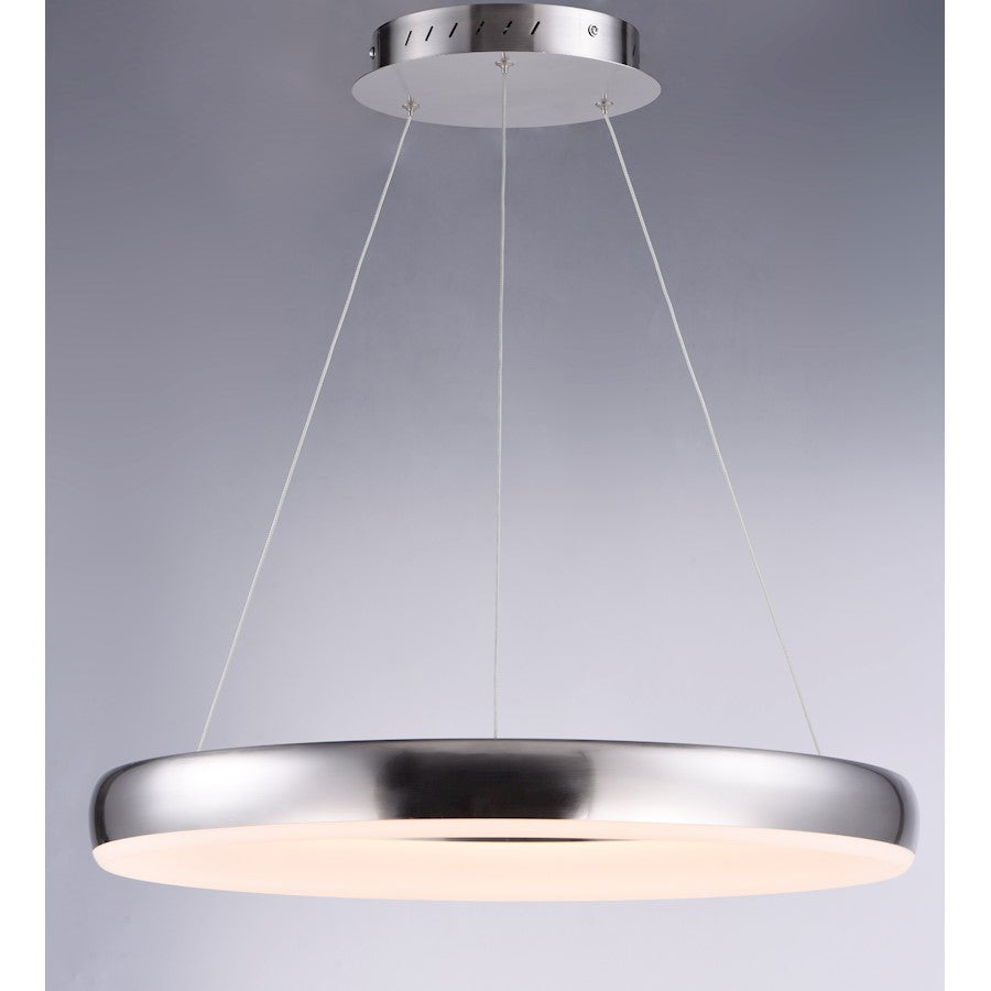 ET2 Lighting Innertube-Single Pendant, 28W, Satin Nickel