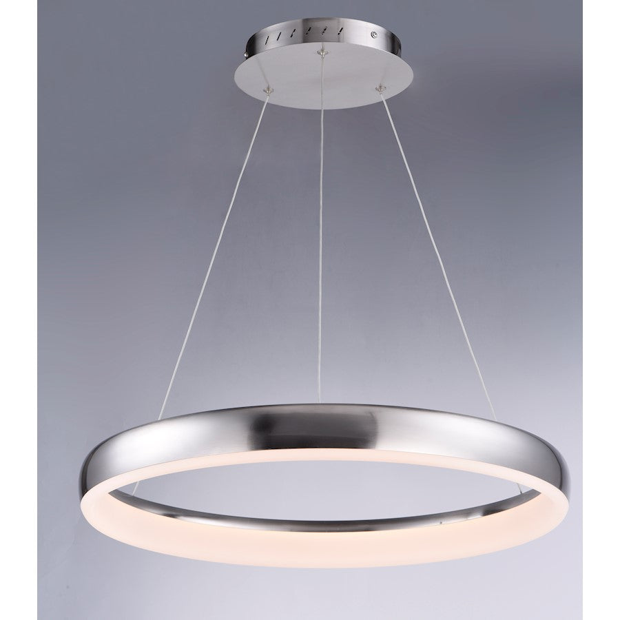 ET2 Lighting Innertube-Single Pendant, 28W, Satin Nickel