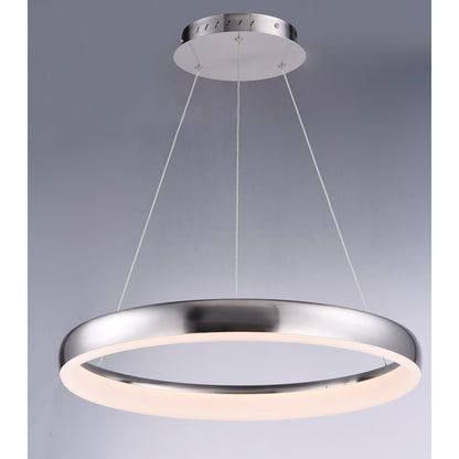 ET2 Lighting Innertube-Single Pendant, 28W, Satin Nickel