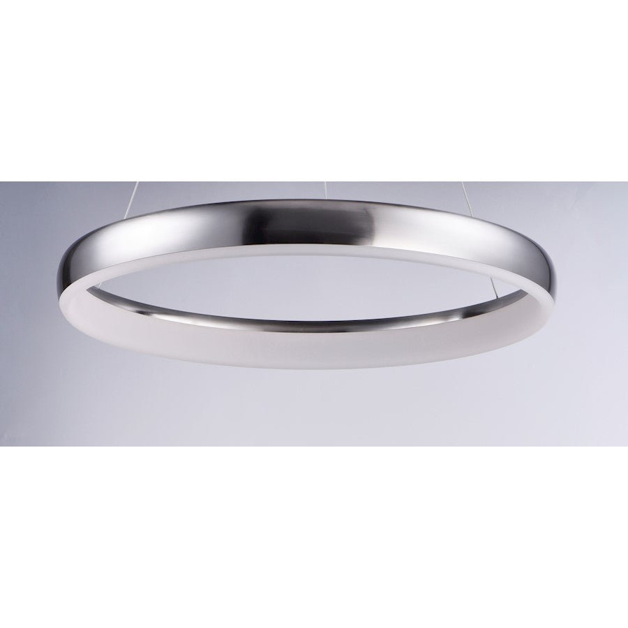 ET2 Lighting Innertube-Single Pendant, 28W, Satin Nickel