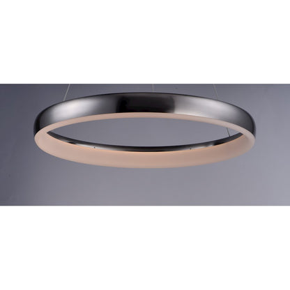 ET2 Lighting Innertube-Single Pendant, 28W, Satin Nickel