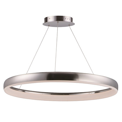 ET2 Lighting Innertube-Single Pendant, 45W, Satin Nickel