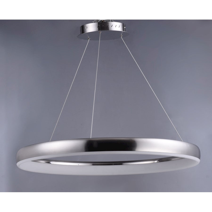 ET2 Lighting Innertube-Single Pendant, 45W, Satin Nickel