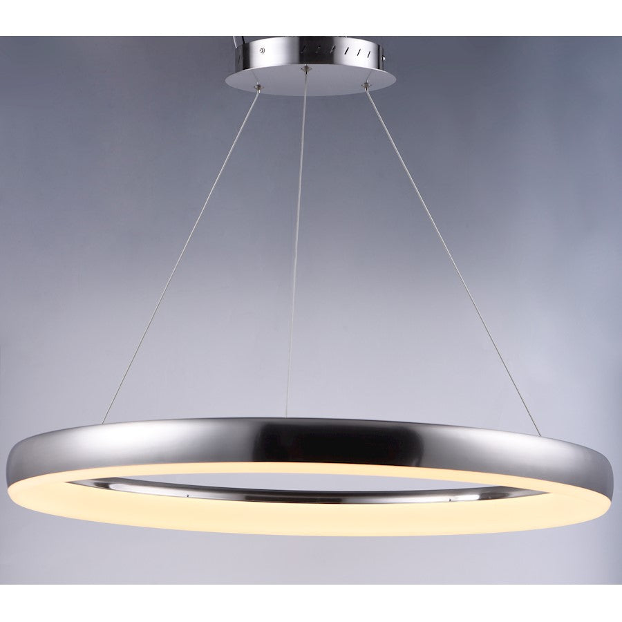ET2 Lighting Innertube-Single Pendant, 45W, Satin Nickel