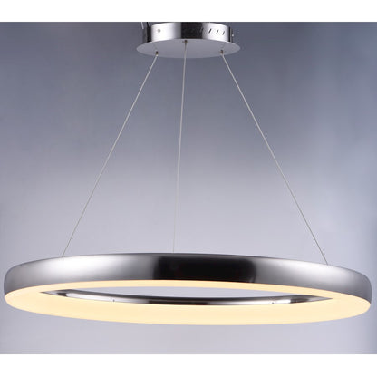 ET2 Lighting Innertube-Single Pendant, 45W, Satin Nickel