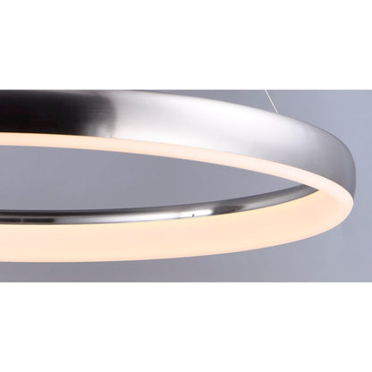 ET2 Lighting Innertube-Single Pendant, 45W, Satin Nickel