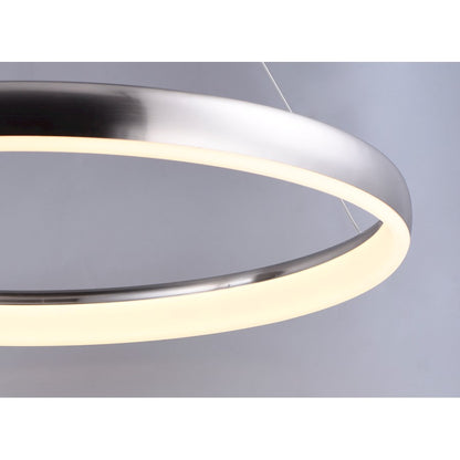 ET2 Lighting Innertube-Single Pendant, 45W, Satin Nickel