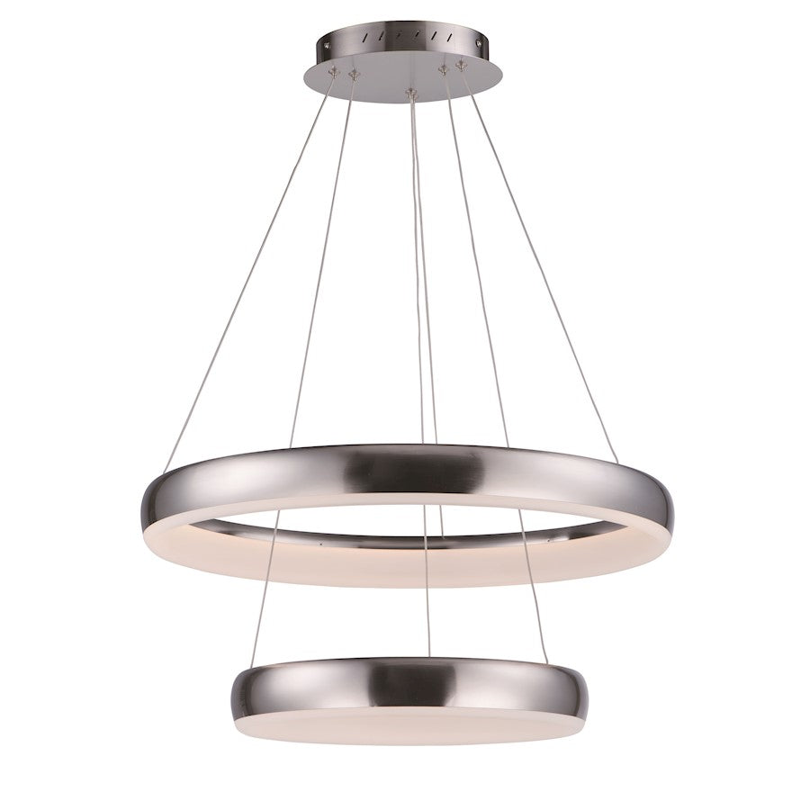 ET2 Lighting Innertube Pendant, 48W, Satin Nickel