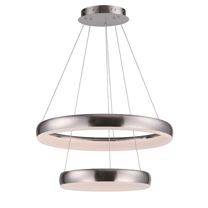 ET2 Lighting Innertube Pendant, 48W, Satin Nickel