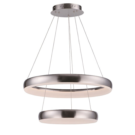 ET2 Lighting Innertube Pendant, 48W, Satin Nickel