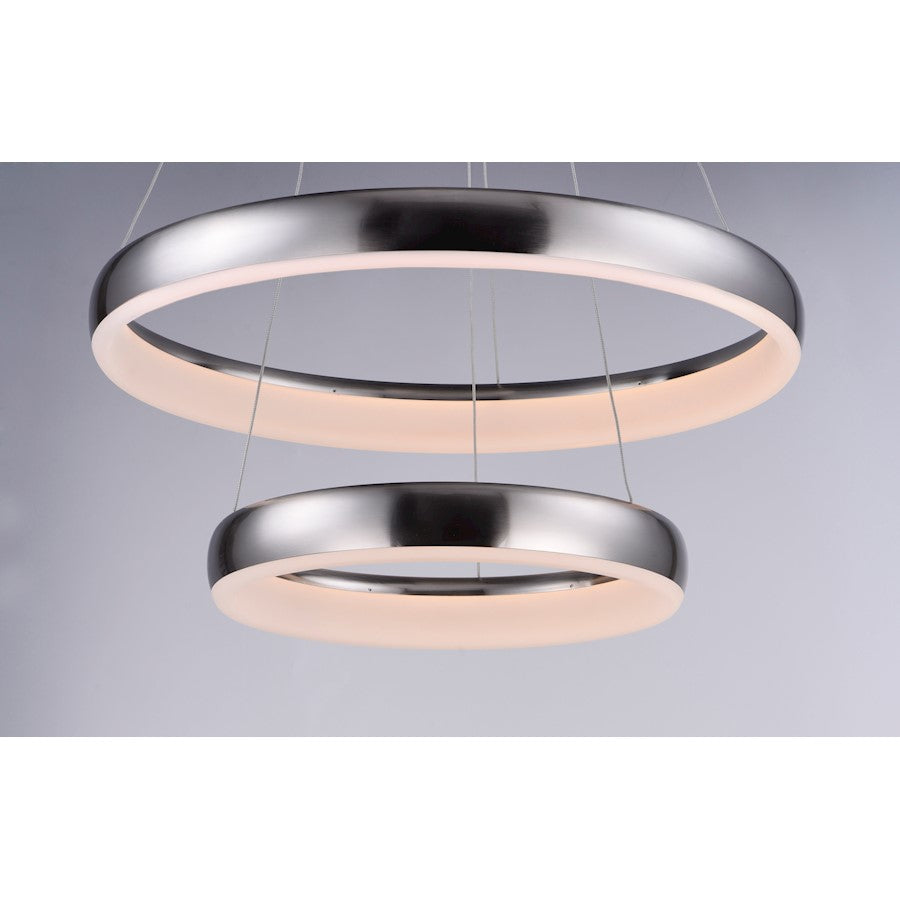 ET2 Lighting Innertube Pendant, 48W, Satin Nickel
