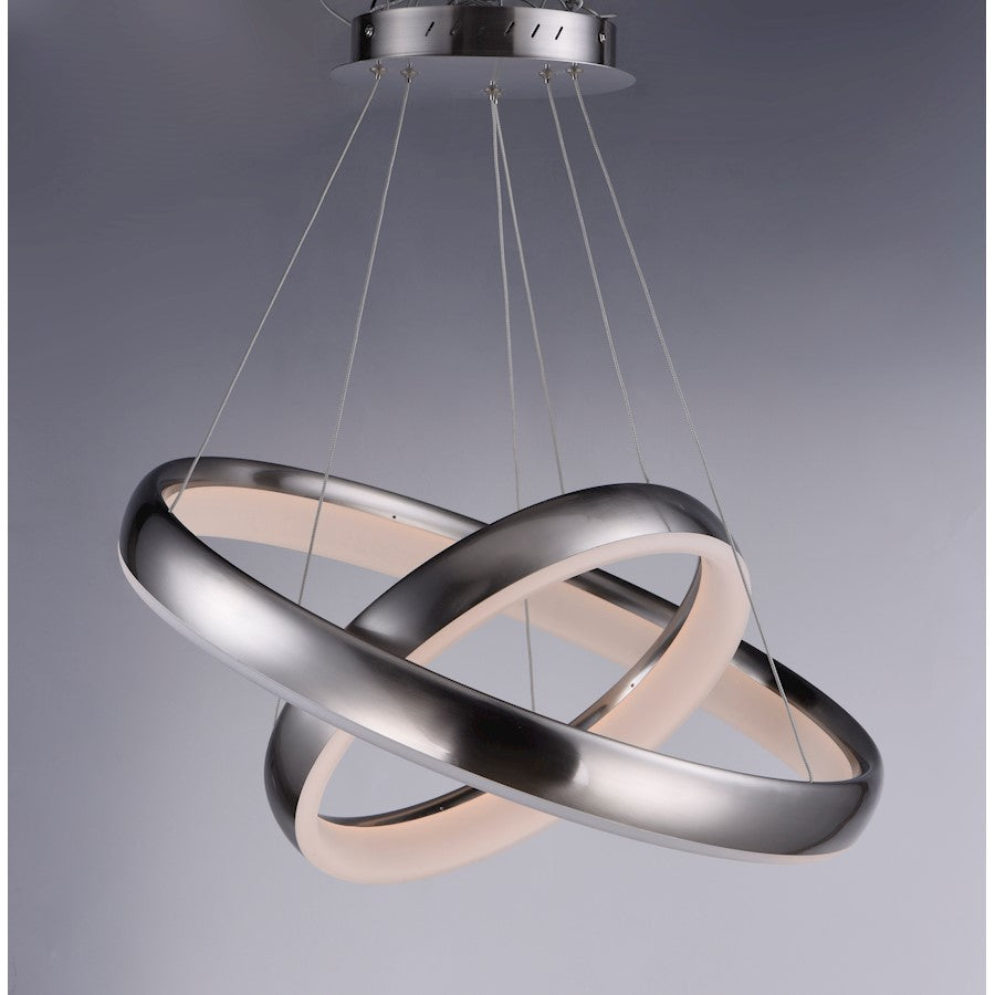ET2 Lighting Innertube Pendant, 48W, Satin Nickel