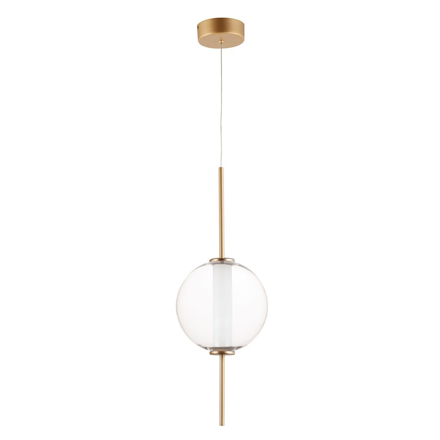 1 Light Pendant, Gold